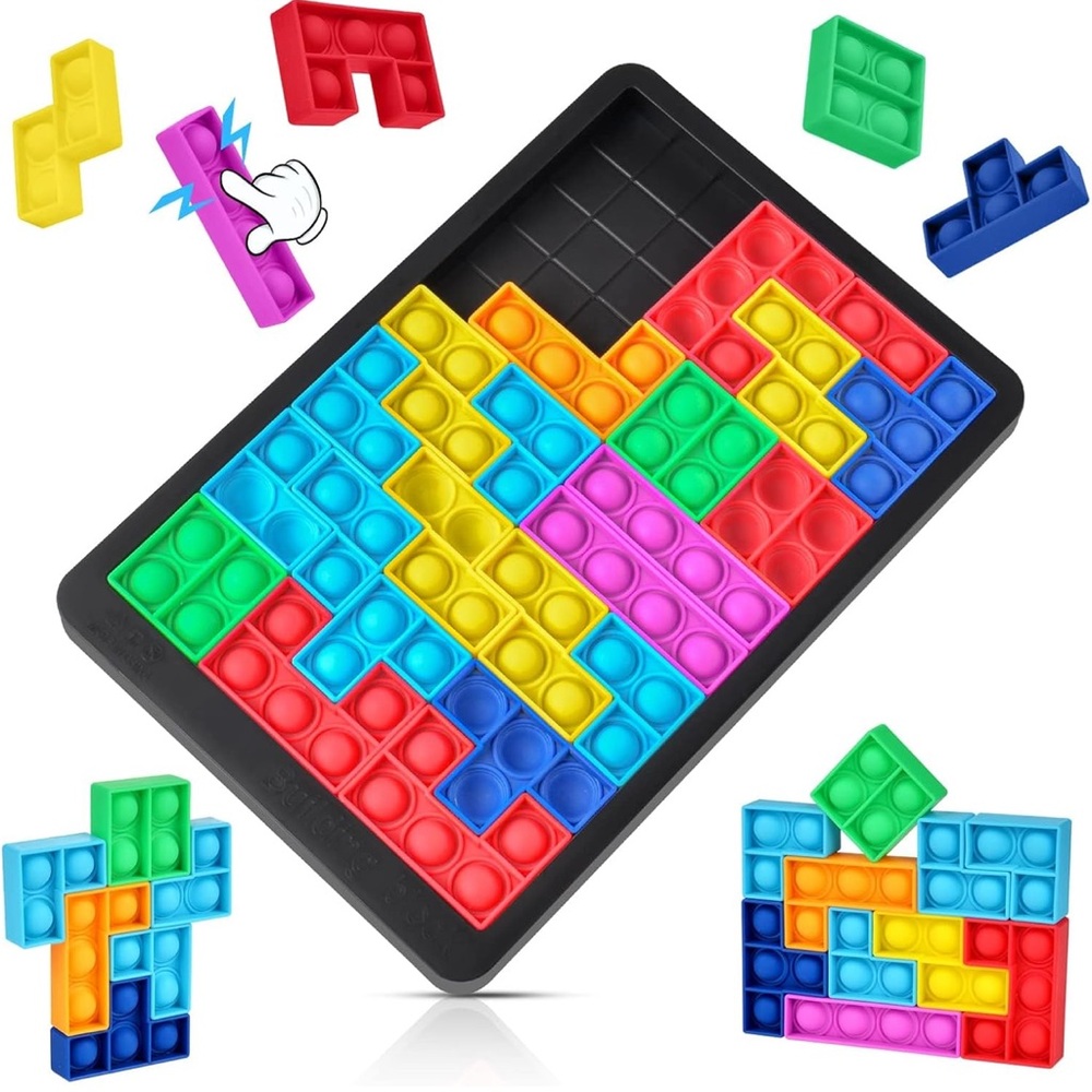 ✨BNWT - Pop Puzzle Popper Fidget Game - Silicone Jigsaw✨